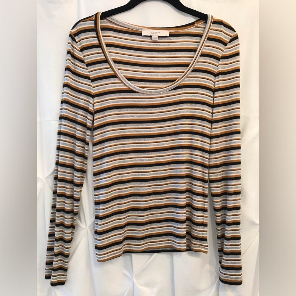 LOFT knit ribbed tee